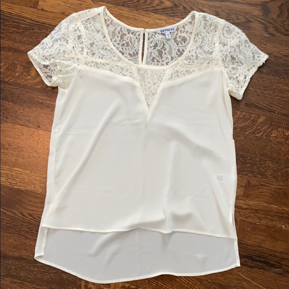 White lace blouse